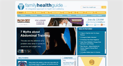 Desktop Screenshot of familyhealthguide.co.uk