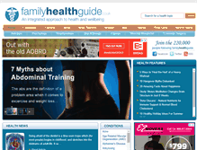 Tablet Screenshot of familyhealthguide.co.uk